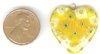 1 25mm Yellow Heart Pendant